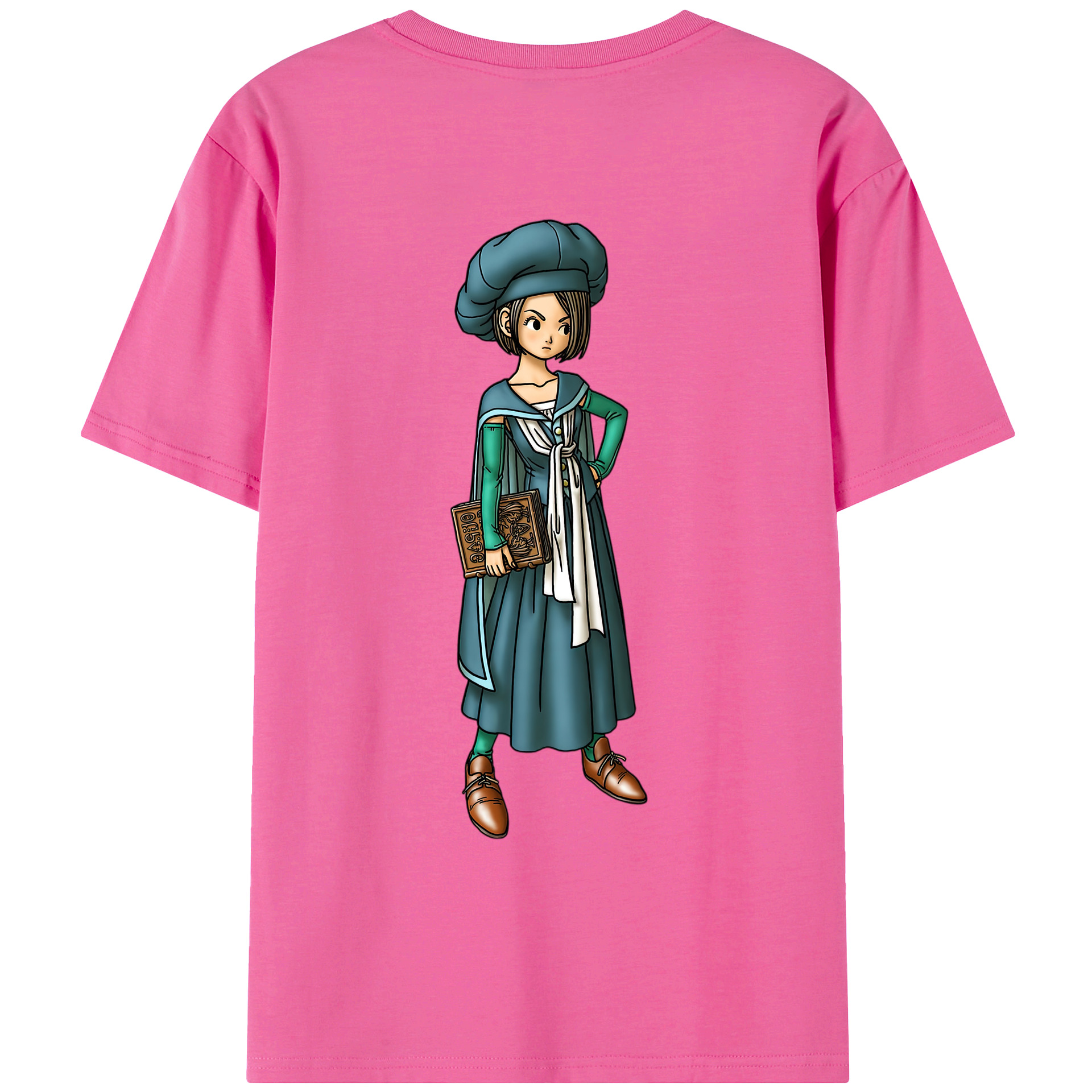 （画像用） ドラゴンクエスト Doragon Kuesuto Dragon Quest レディース半袖Tシャツ(バックプリント)